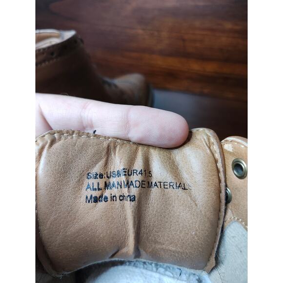 XRay Astor Wingtip Men Brown Boots US 8 Really Comfortable - Picture 5 of 5